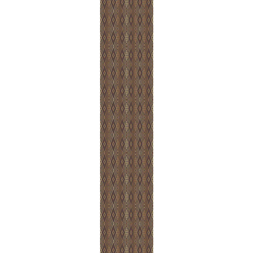 Papier peint intissé pré-encollé - SCANDINAVE ART DÉCO LOSANGES CHOCOLAT - 1 rouleau de 300x60cm