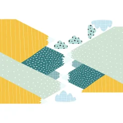 Papier peint intissé pré-encollé fresques géantes - MONTAGNES SCANDINAVES ZISKA - 80x120cm