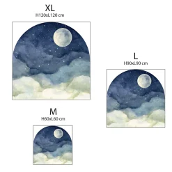 Papier peint intissé pré-encollé fresques géantes - NUIT AU CLAIRE DE LA LUNE - 60x60cm