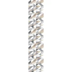 Papier peint intissé pré-encollé - SCANDINAVE GRAPHIQUE BRUN GRIS BLANC - 1 rouleau de 300x60cm