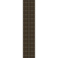 Papier peint intissé pré-encollé - SCANDINAVE ART DÉCO LOSANGES NOIRS ET EFFET DORÉ - 1 rouleau de 300x60cm