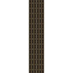 Papier peint intissé pré-encollé - SCANDINAVE ART DÉCO LOSANGES NOIRS ET EFFET DORÉ - 1 rouleau de 300x60cm