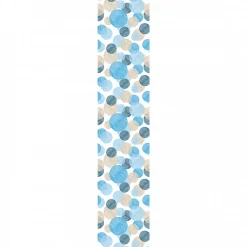 Papier peint intissé pré-encollé - BOHÈME ETHNIQUE CERCLES BLEUS - 1 rouleau de 300x60cm