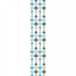Papier peint intissé pré-encollé - BOHÈME ETHNIQUE BLEUS - 1 rouleau de 300x60cm