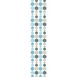 Papier peint intissé pré-encollé - BOHÈME ETHNIQUE BLEUS - 1 rouleau de 300x60cm
