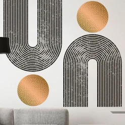Papier peint intissé pré-encollé fresques géantes - ARCHES ABSTRAITES AZTEC - 120x90cm