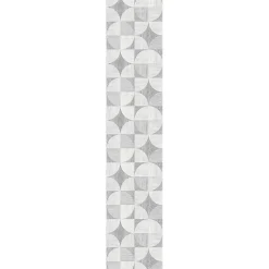 Papier peint intissé pré-encollé - MOSAÏQUE EFFET BOIS GRIS - 1 rouleau de 300x60cm