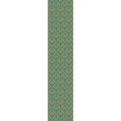 Papier peint intissé pré-encollé - SCANDINAVE ART DÉCO BLEU CANARD - 1 rouleau de 300x60cm