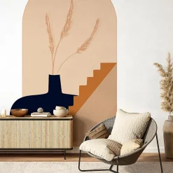 Papier peint intissé pré-encollé fresques géantes - ARCHE VASE GÉANT - 100x60cm
