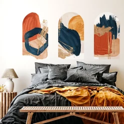 Papier peint intissé pré-encollé fresques géantes - ARCHES ABSTRAITS ROUGES ET BLEUS - 60x90cm