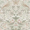 Papier peint intissé Sage strawberry rose L.1000 x l.52cm William Morris