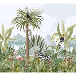 Papier peint intissé TERRA TROPICA 300 x 270 cm (LxH) - Tapisserie murale panoramique XXL, Made in France par Scenolia