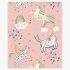 Papier peint intissé unicornes et arc en ciel Next