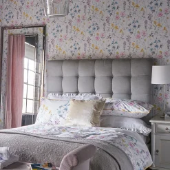 Papier peint intissé Wild meadow imprimé fleurs multicouleurs L.1000 x l.52cm Laura Ashley