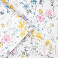 Papier peint intissé Wild meadow imprimé fleurs multicouleurs L.1000 x l.52cm Laura Ashley