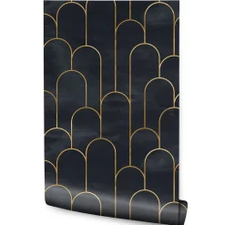 Papier Peint MOTIFS Modernes Art Déco Pour Salon