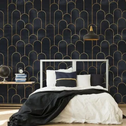 Papier Peint MOTIFS Modernes Art Déco Pour Salon