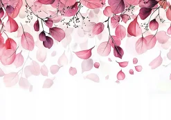 Papier Peint Panoramique Intissé Nature Feuilles 400x280 cm - Colle Inclus - Moderne XXL Papier Peint por Chambre Salon