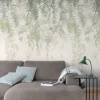 Papier peint panoramique intissé feuillage vert, 2 lés, L.280 x l.159 cm Grandeco Wisteria