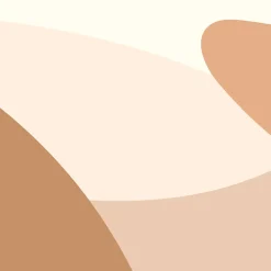 Papier peint panoramique Botanique, Orange 150 x 250cm