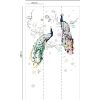 Papier peint panoramique vinyle intissé Seychelles Lutece mat et satiné paon multicolore l.88 x l.53 cm