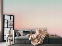 Papier Peint Panoramique Intissé Fille Pente Rose - 350x250 cm - Papier Peint Enfant
