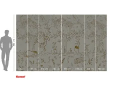 Papier peint panoramique sur intissée de Komar - Disney Winnie the Pooh Outdoors - Taille: 400 x 250 cm