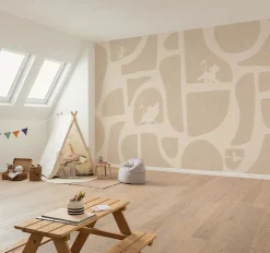 Papier peint panoramique sur intissée de Komar - Disney The Lion King Animals and Shapes - Taille: 400 x 250 cm