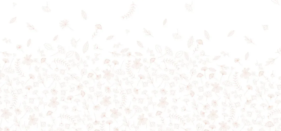 Papier peint panoramique enfant Danse des Feuilles, Beige 525 x 250cm