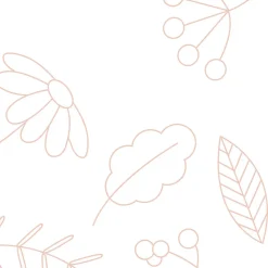 Papier peint panoramique enfant Danse des Feuilles, Beige 525 x 250cm