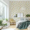 Papier peint panoramique enfant Citrons, Jaune 150 x 250cm