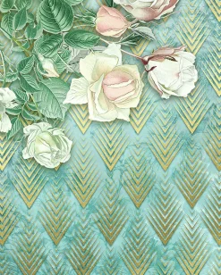 Papier Peint panoramique sur intissé Rose Poem 200 x 250 cm
