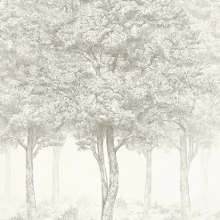 Papier peint panoramique Intissé GoodHome Sunste gris clair 200 x 280 cm