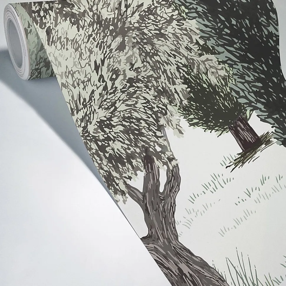 Papier peint panoramique - Tivoli - Vert - intissé : 150g/m² - 7 lés : 336x270cm