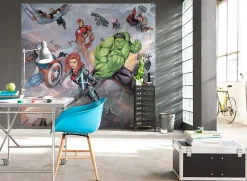 Papier peint panoramique Komar Avengers Street Revenge L.3 m x l.280 cm