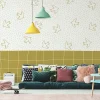 Papier peint panoramique enfant Oiseaux, Jaune 375 x 250cm
