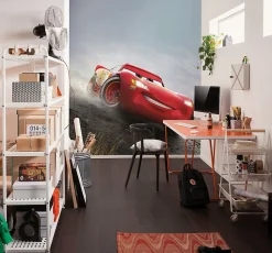 Papier peint panoramique sur intissée de Komar - Disney and Pixar Cars Shine - Taille: 200 x 250 cm