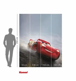 Papier peint panoramique sur intissée de Komar - Disney and Pixar Cars Shine - Taille: 200 x 250 cm