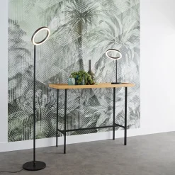 Papier peint panoramique Intissé GoodHome Tanan vert pâle 184 x 248 cm