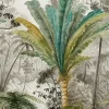 Papier peint panoramique Grandeco palmier noir et blanc L.280 x l.159 cm