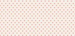 Papier peint panoramique enfant Amour Coeur, Orange 450 x 250cm