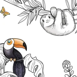 Papier peint panoramique enfant Jungle, Couleurs 525 x 250cm