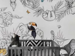 Papier peint panoramique enfant Jungle, Couleurs 525 x 250cm