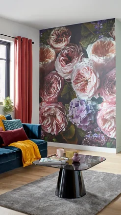 Papier peint panoramique Intissé GoodHome Vanad violet 280 x 159 cm
