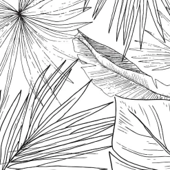 Papier peint panoramique - Lamnar - Noir - intissé : 150g/m² - 7 lés : 336x270cm