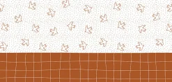 Papier peint panoramique enfant Oiseaux, Brun 450 x 250cm
