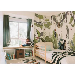 Papier peint panoramique enfant Jungle couleurs clair 170x250cm