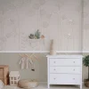 Papier peint panoramique enfant Mélodie des plantes, Beige 525 x 250cm