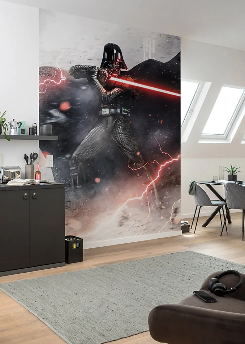 Papier peint panoramique Komar Star Wars Vader Dark Forces L.2 m x l.280 cm