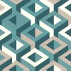 Papier peint Park avenue vinyle intissé 3D multico vert